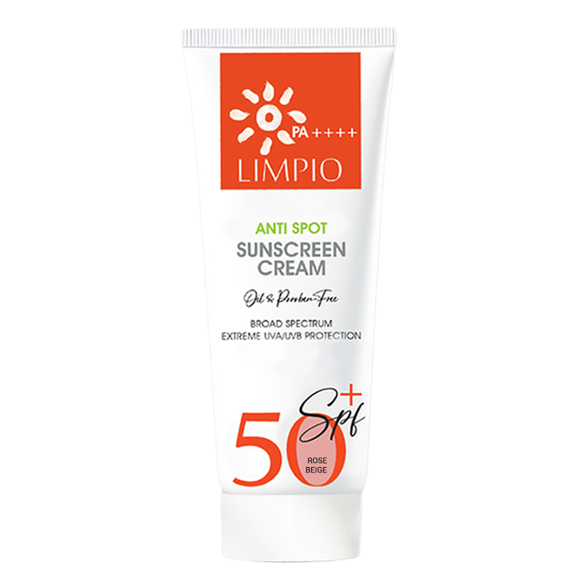 50-ROSE کرم ضد آفتاب لیمپیو رنگ رز بژ Spf۵۰ - تصویر 1