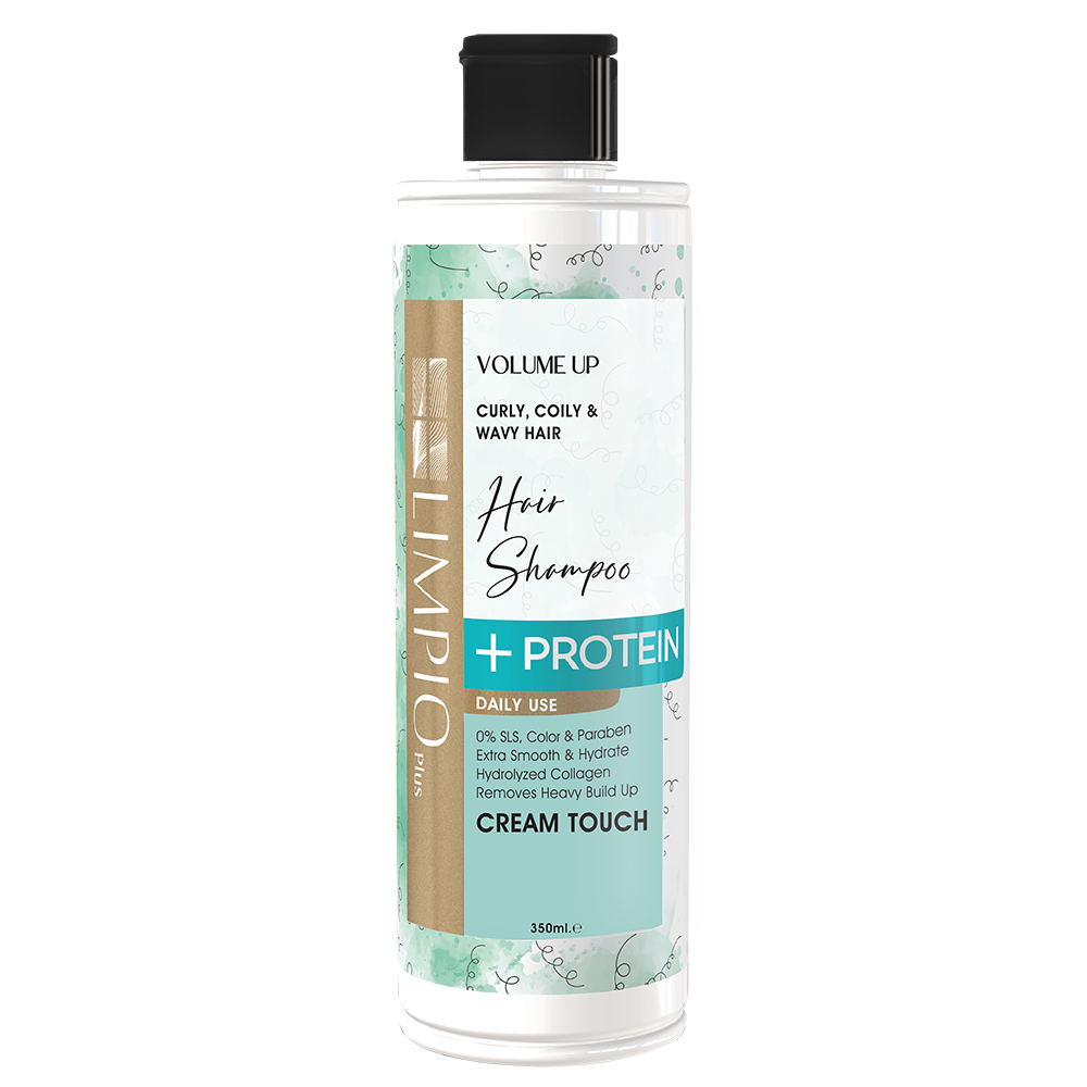 Limpio-Hair shampoo 350 curly شامپو لیمپیو مناسب موهای فر مدل Volume Up - تصویر 1